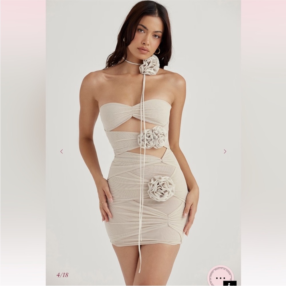 House of CB caterina fog dress size medium brand new with tags